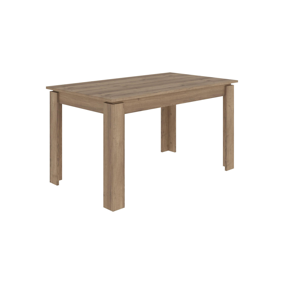 Decortieliving - Tolmen Extendable Modern Dining Table – Dark Oak (Hitit) - 140/190 cm