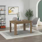 Decortieliving - Tolmen Extendable Dining Table – Dark Oak - 120/170 cm Modern Dining Table