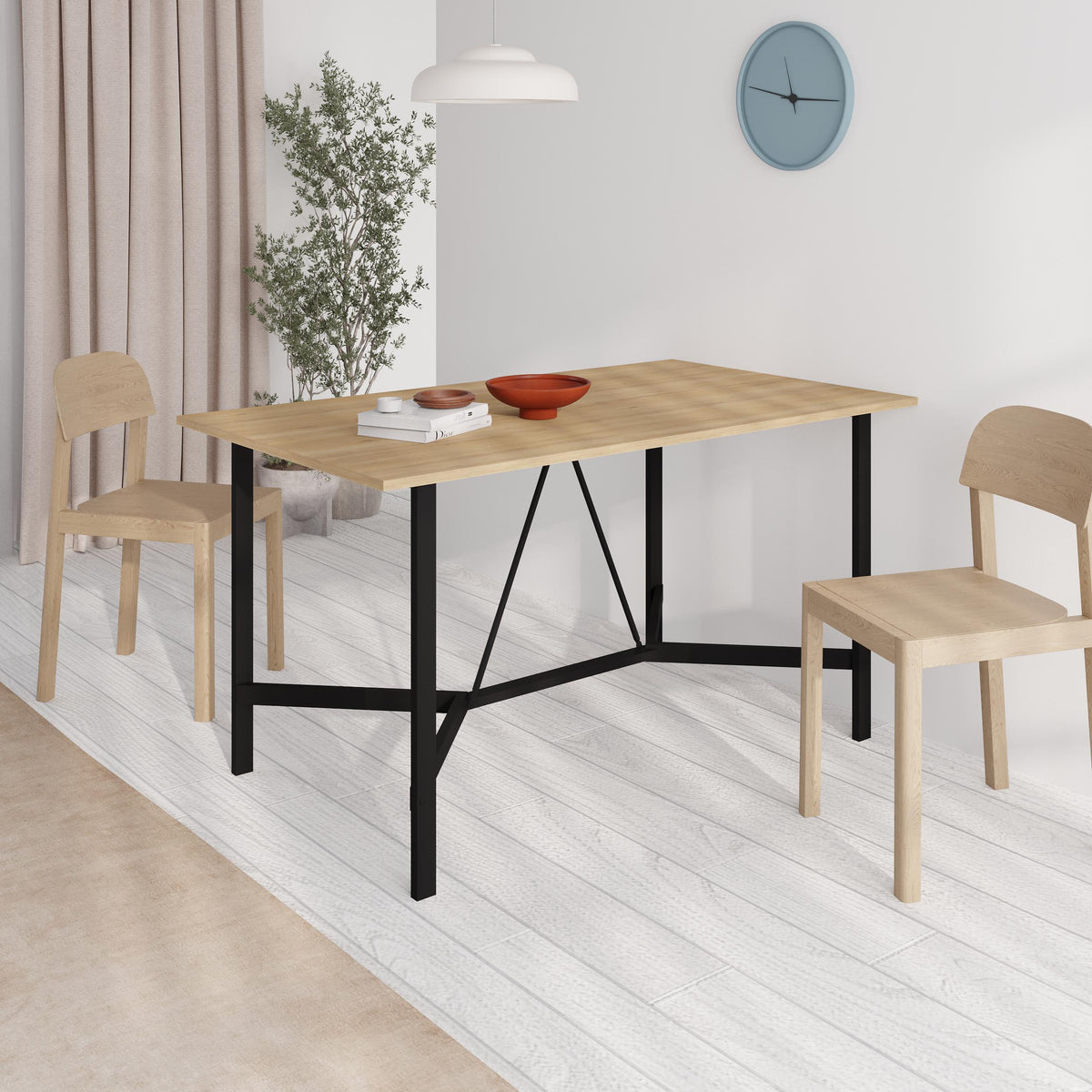 Decortieliving - Dalma 140cm Dining Table – Sapphire Oak