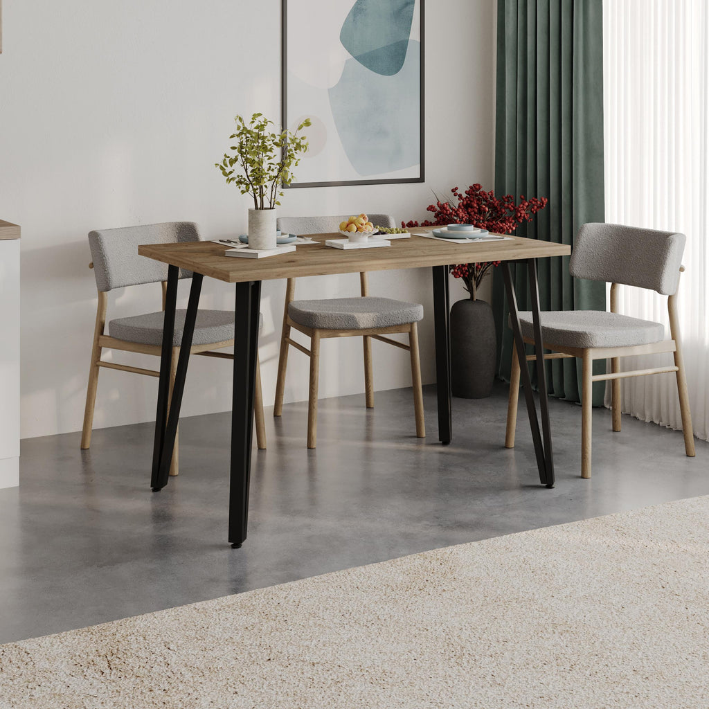Decortieliving - Xana Modern Dining Table 4 Seater 120cm