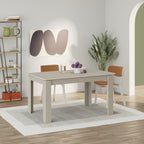Decortieliving - Tolmen Extendable Modern Dining Table – Sandstone - 140/190 cm