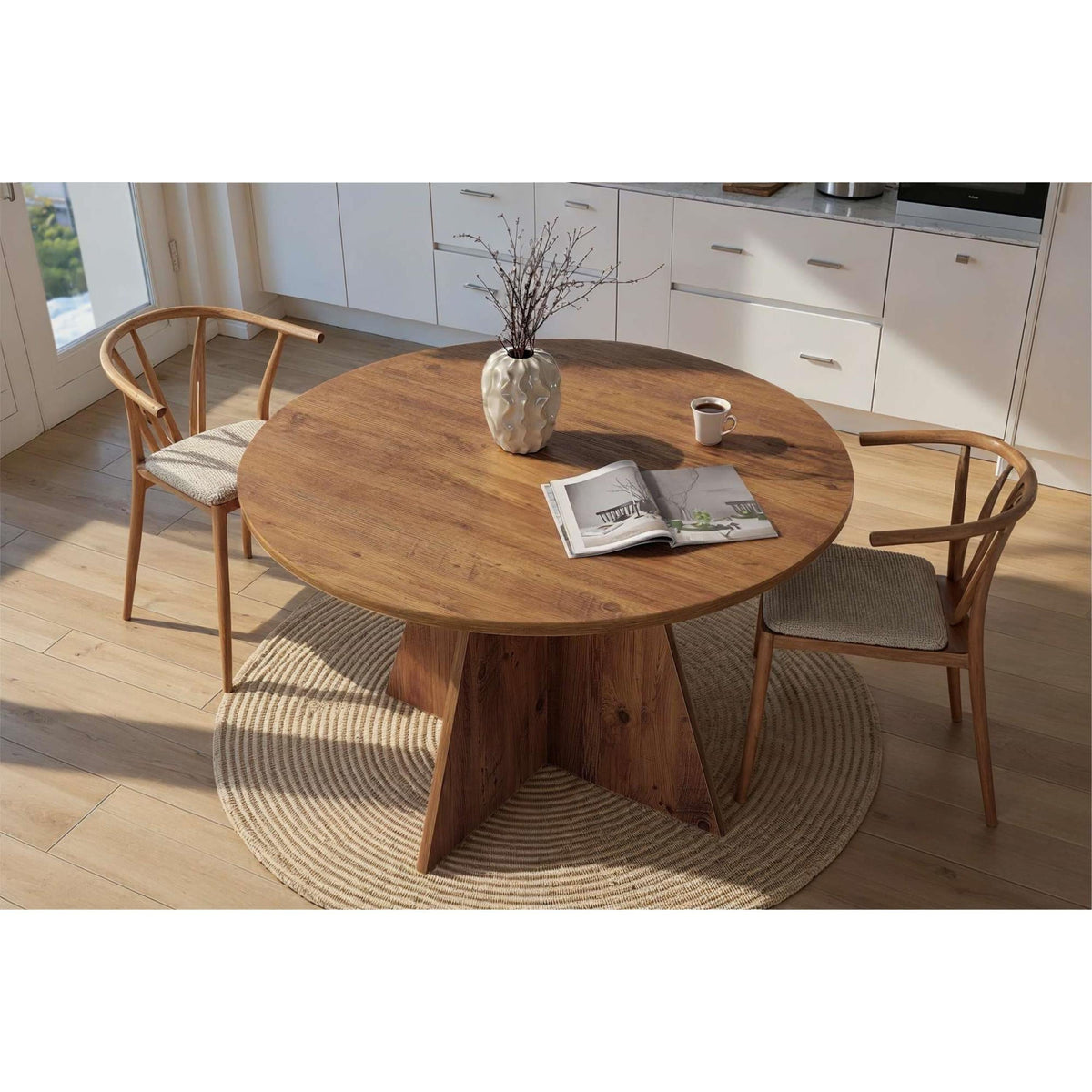 Decortieliving - Virella Round Dining Table 120 cm