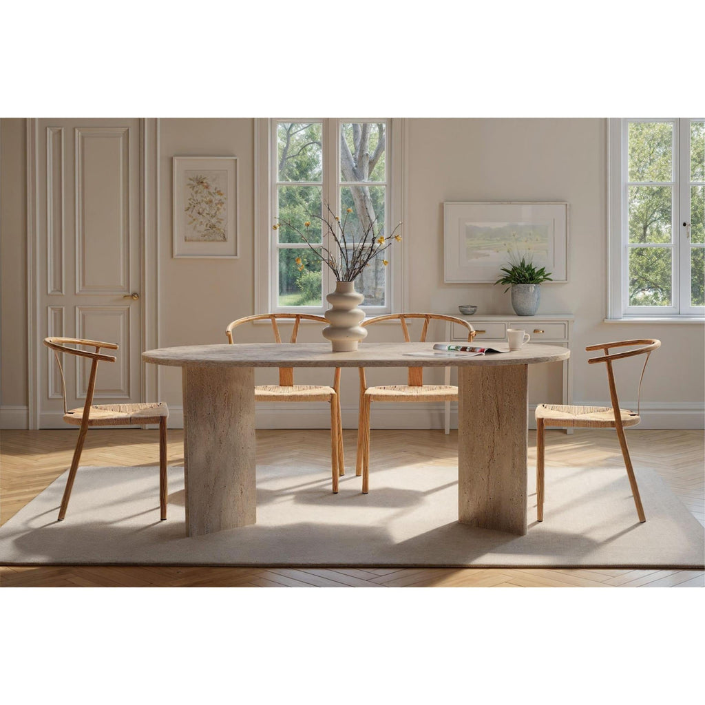 Decortieliving - Sablin Dining Table 6 seater 180x90cm