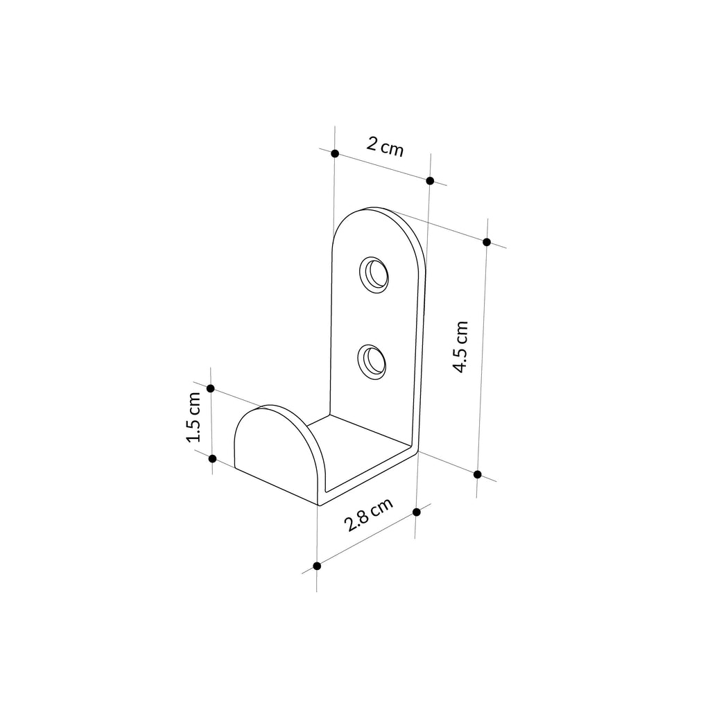 Decortieliving - Leny Metal Hanger Set of 3 - Black