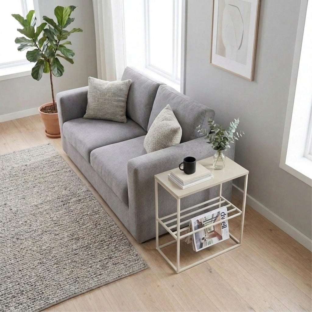Decortieliving - Teno Side Table with Storage Shelf