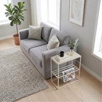 Decortieliving - Teno Side Table with Storage Shelf