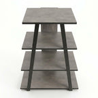 Decortieliving - Lyno Angled Mini TV Entertainment Unit with Open Shelves