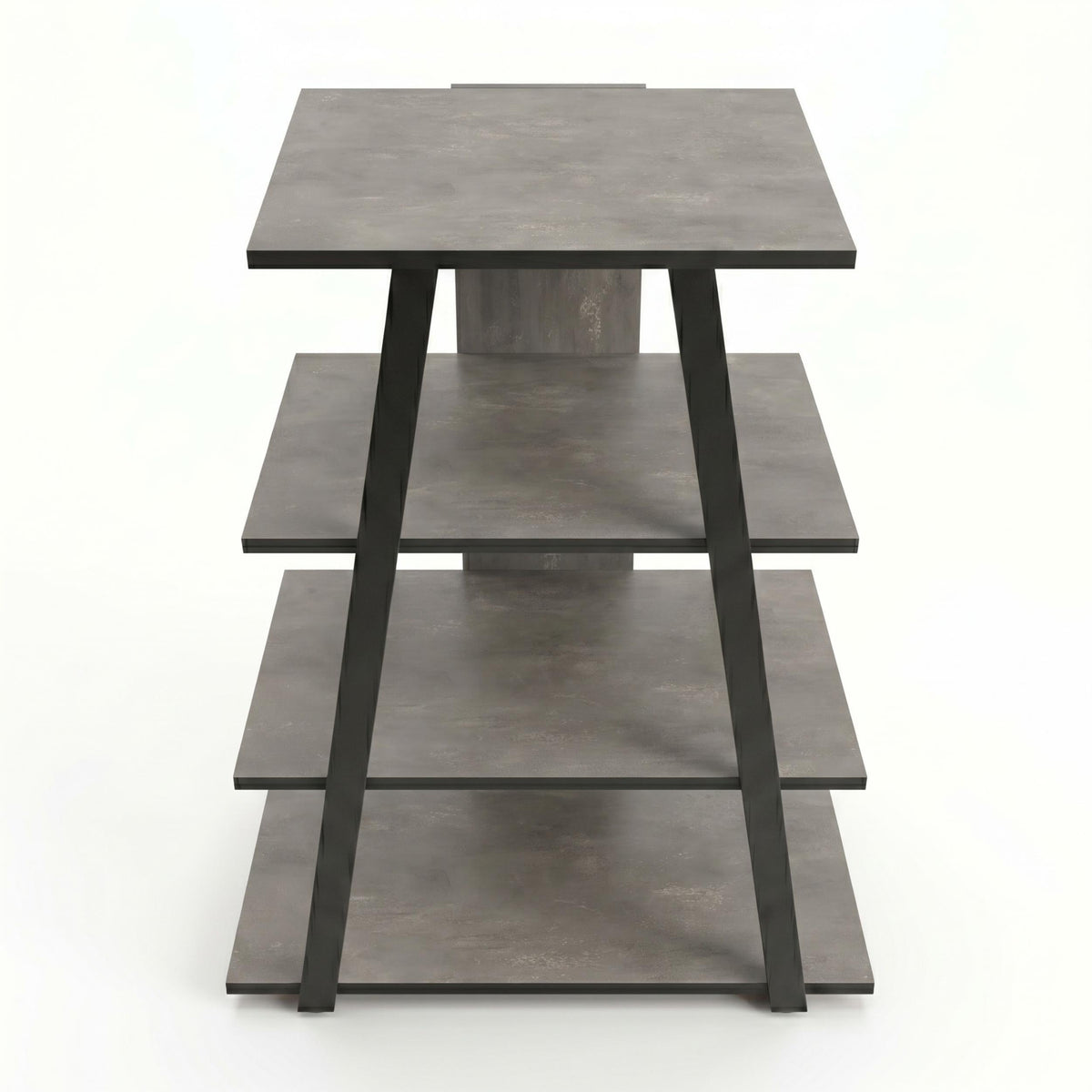Decortieliving - Lyno Angled Mini TV Entertainment Unit with Open Shelves