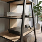 Decortieliving - Lyno Angled Mini TV Entertainment Unit with Open Shelves