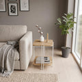 Decortieliving - Notus 2-Tier Side Table with Shelf