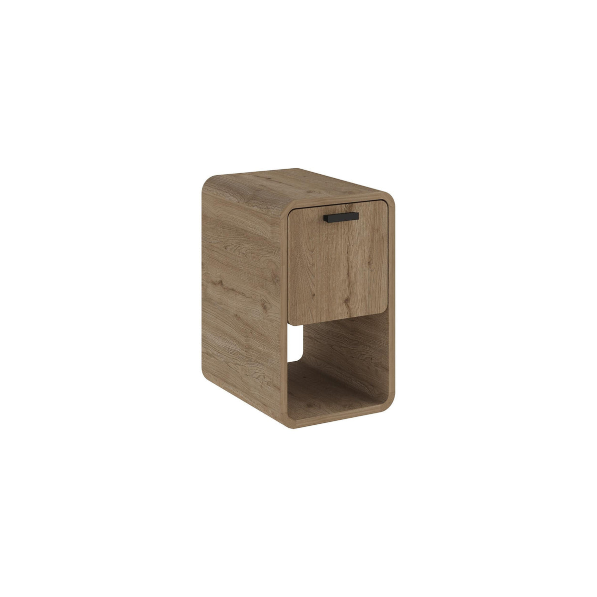 Decortieliving - Rovel Bedside Table Natural Oak with Storage