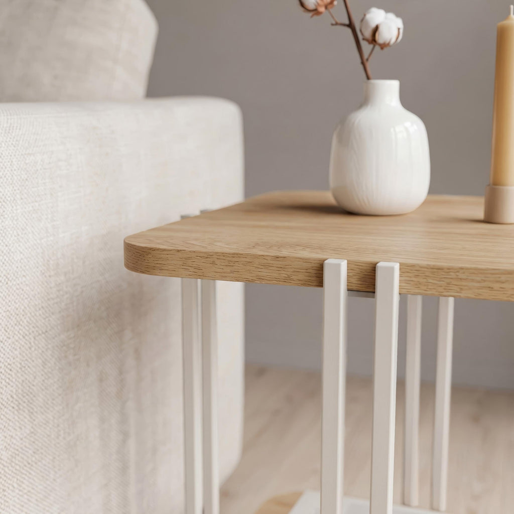 Decortieliving - Notus 2-Tier Side Table with Shelf
