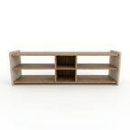 Decortieliving - Bige Modern TV Unit with Open Shelves 150cm
