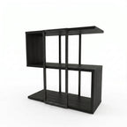 Decortieliving - Homia Stepped Side Table with Open Shelves – Living Room End Table