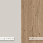 Decortieliving - Vena Tv Unit 3 Doors-Open Shelves 180 cm