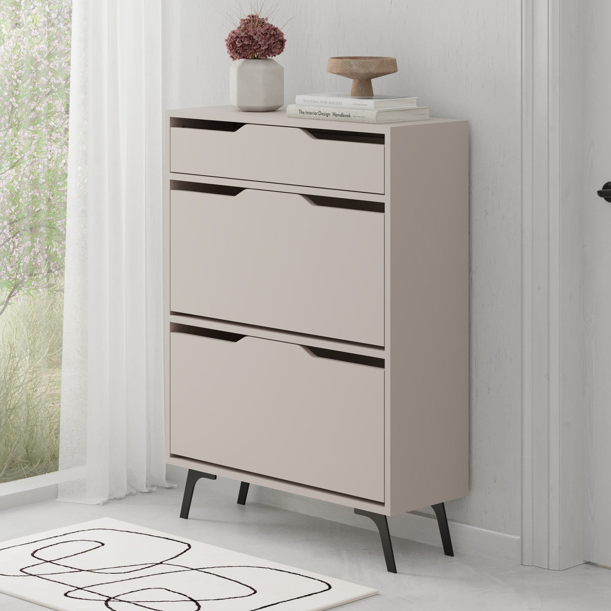 Decortieliving - Asta Shoe Cabinet - Modern Design Shoe Organizer