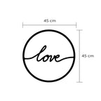 Decortieliving - Metal Wall Art No.17 to Love