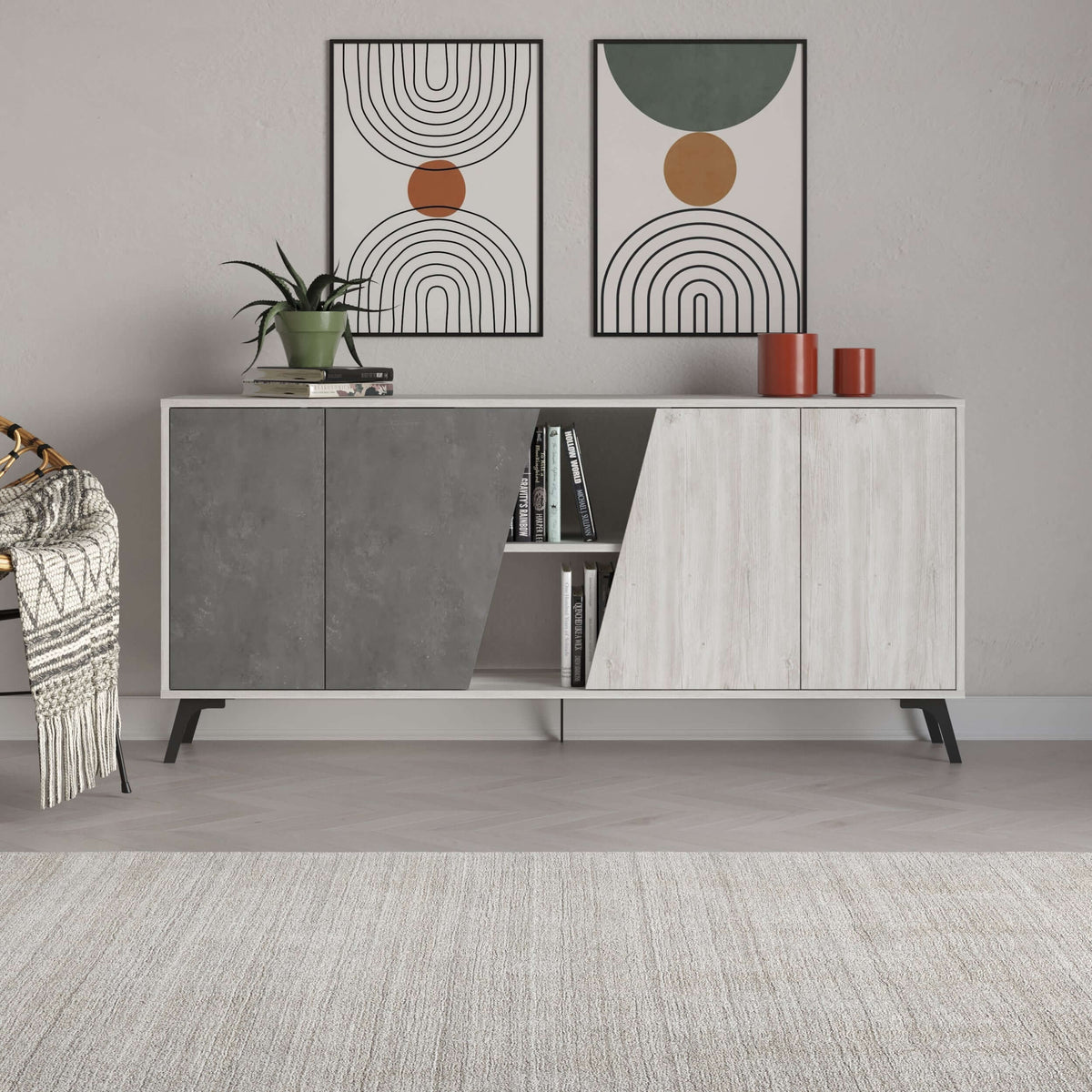 Decortieliving - Fiona Console Sideboard Display Unit 180