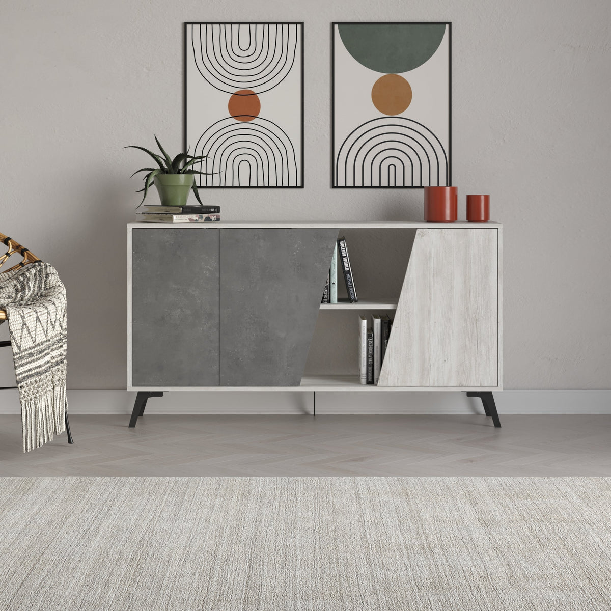 Decortieliving - Fiona Console Sideboard Display Unit 150