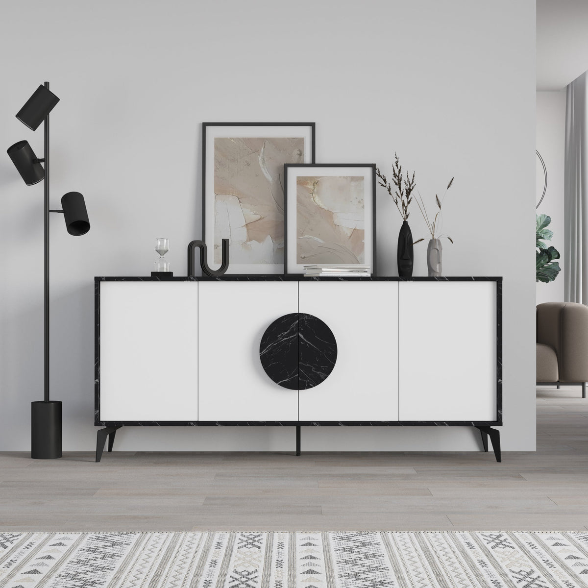 Decortieliving - Gora Console Sideboard Display Unit 180Cm