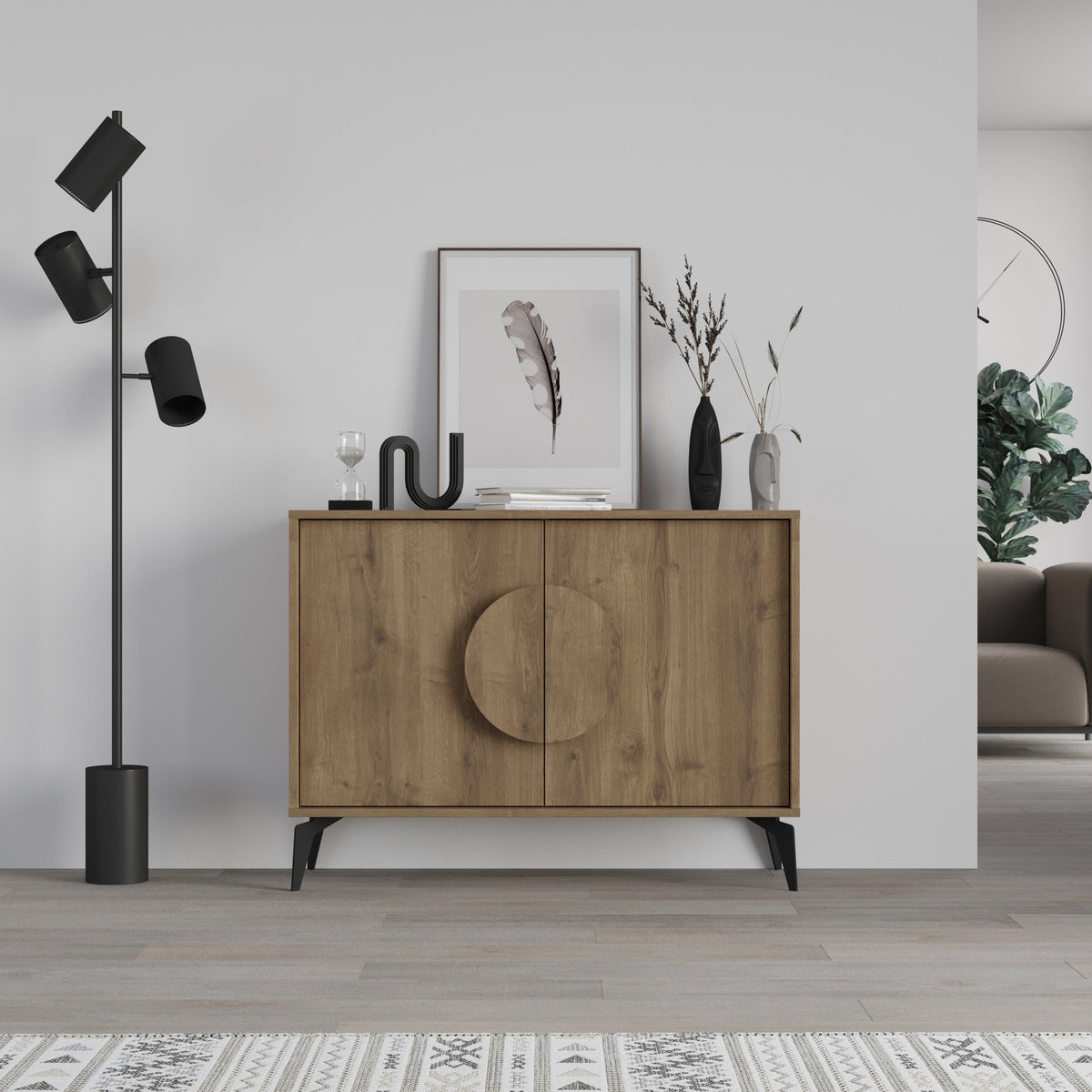 Decortieliving - Gora Console Sideboard Display Unit – 110 cm Modern Storage Cabinet