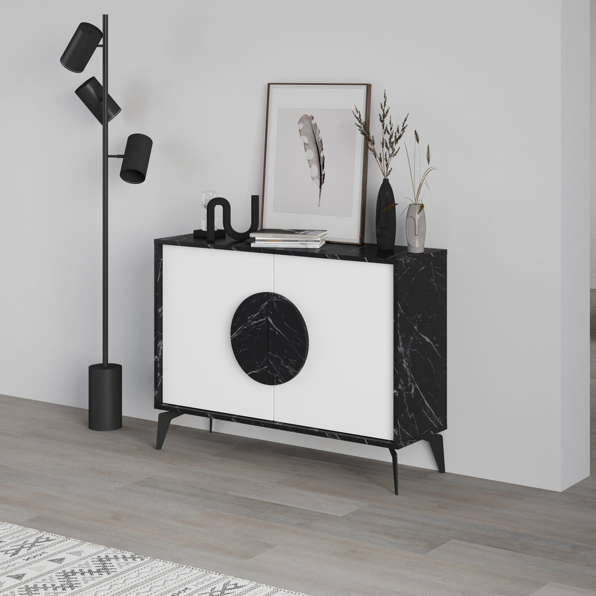 Decortieliving - Gora Console Sideboard Display Unit – 110 cm Modern Storage Cabinet