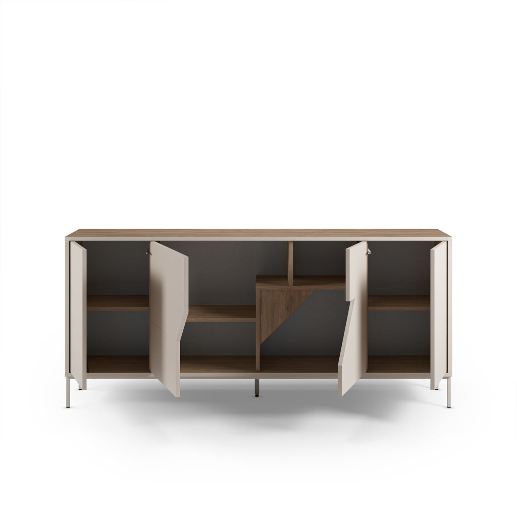 Decortieliving - Vesco Modern Sideboard Natural Oak Sandstone 180cm