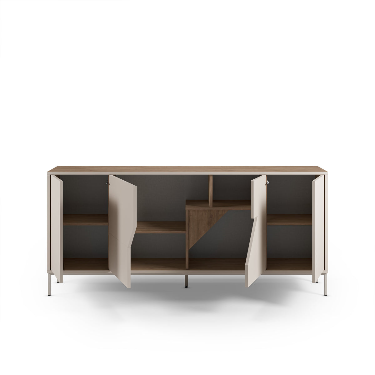 Decortieliving - Vesco Modern Sideboard Natural Oak Sandstone 180cm