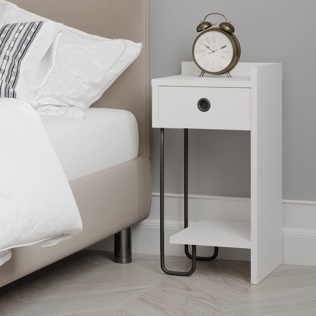 Decortieliving - Sirius Modern Bedside Table Right Module Bedroom Furniture W 32cm