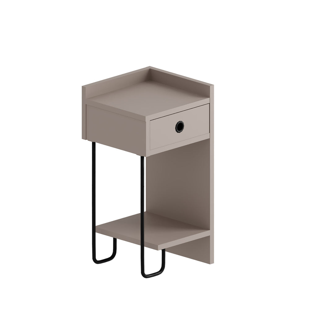Decortieliving - Sirius Modern Bedside Table Right Module Bedroom Furniture W 32cm