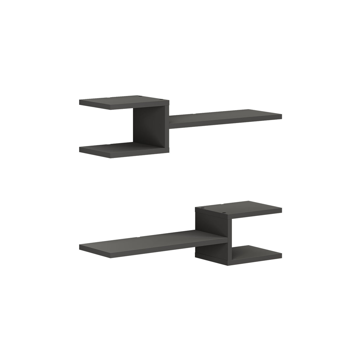 Decortieliving - Fork Modern Floating Shelf Set 18.2cm Short