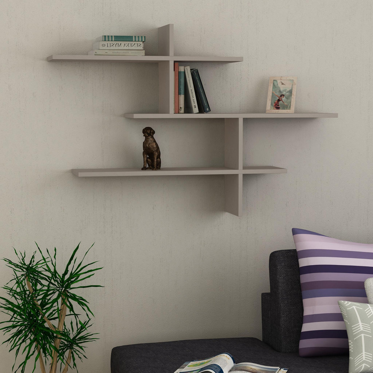 Decortieliving - Leo Modern Floating Shelf Tall 80.5cm
