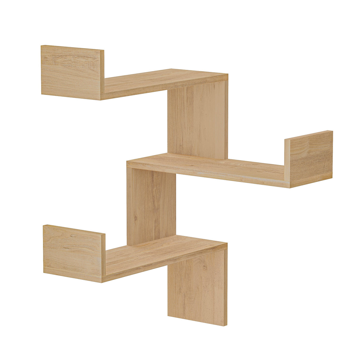Decortieliving - Luksa Corner Wall Mounted Modern Bookcase Display Unit Medium W 60cm