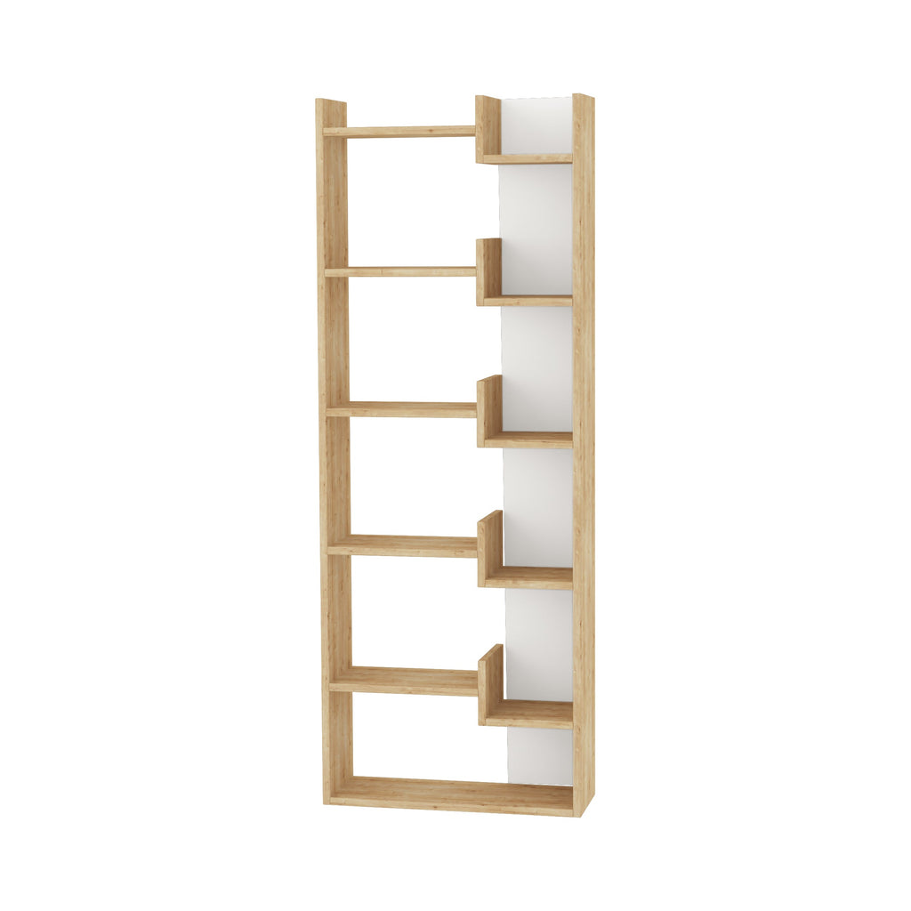 Decortieliving - Oppa Modern Bookcase Display Unit Tall 162.4cm
