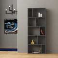 Decortieliving - Onda Modern Bookcase Display Unit Tall 166cm