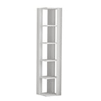 Decortieliving - Nati Modern Corner Bookcase Display Unit Tall 161cm