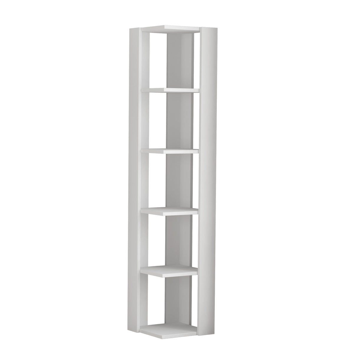 Decortieliving - Nati Modern Corner Bookcase Display Unit Tall 161cm