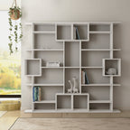 Decortieliving - Soto Modern Bookcase Display Unit Tall 173cm