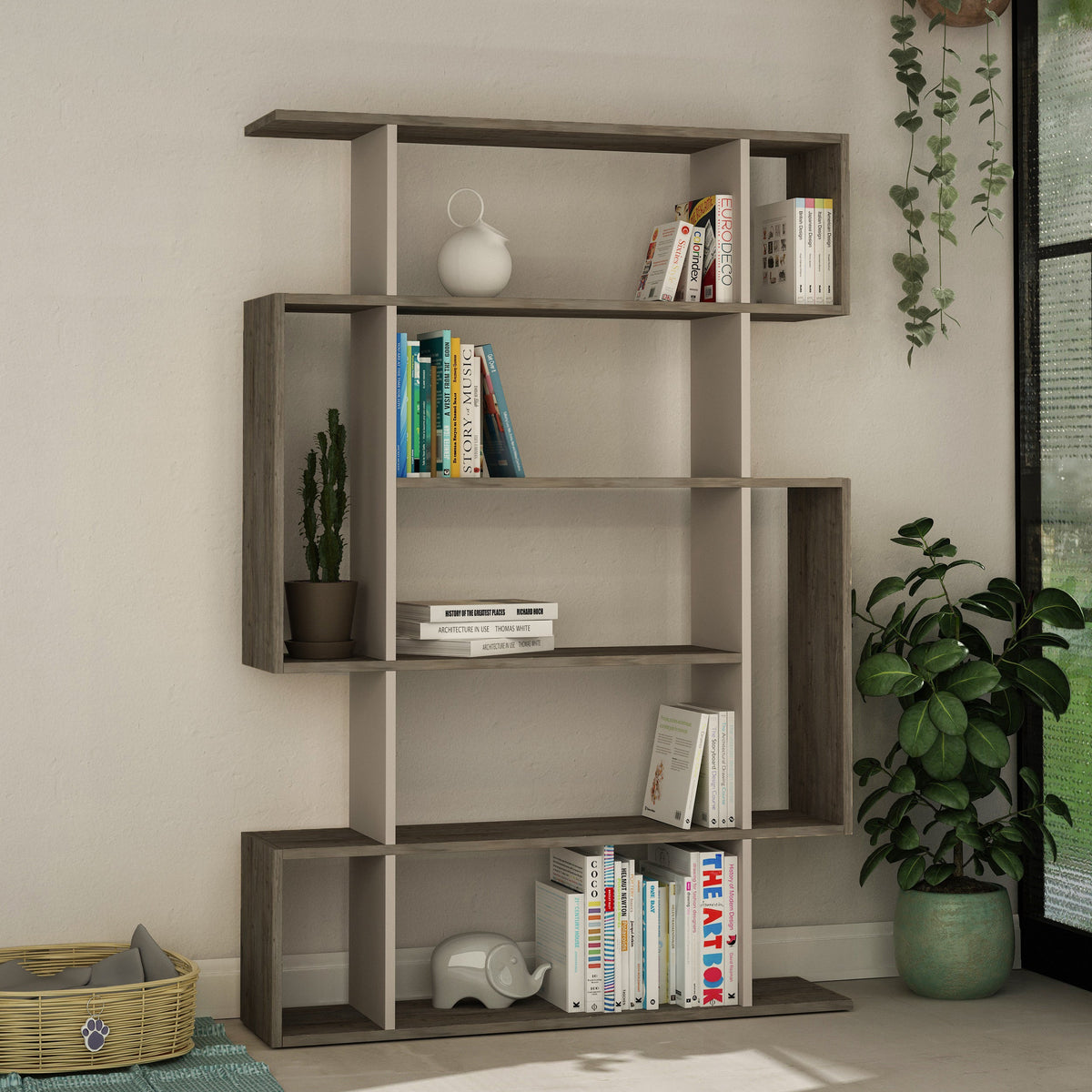 Decortieliving - Mito Modern Bookcase Display Tall 161cm