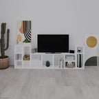 Decortieliving - Combayn Small Low Standing Bookcase – Modular Storage Unit
