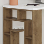 Decortieliving - Labirent Modern Desk With Bookshelf Legs Width 137cm