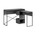 Decortieliving - Badau Multi Purpose Working Table – Modern 2-in-1 Desk with Storage for Home Office or Study