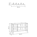 Decortieliving - Tono Modern Shoe Rack With Hanger