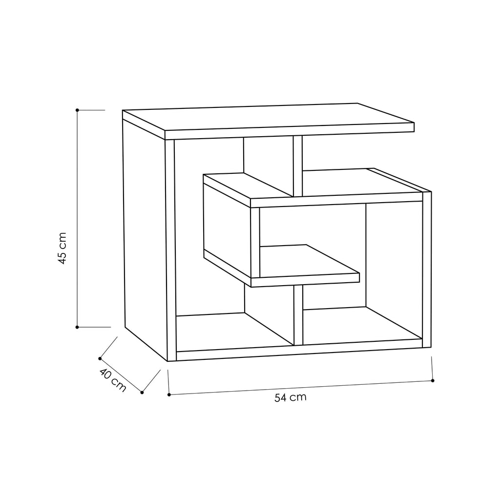 Decortieliving - Labirent Modern Coffee Table Multipurpose H 45cm