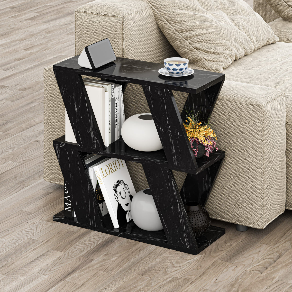 Decortieliving - Lazena Coffee Table – Compact Modern Side Table