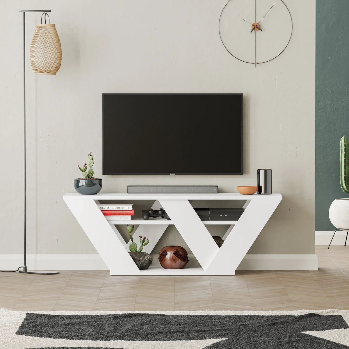 Decortieliving - Pipralla Modern TV Stand 110 cm