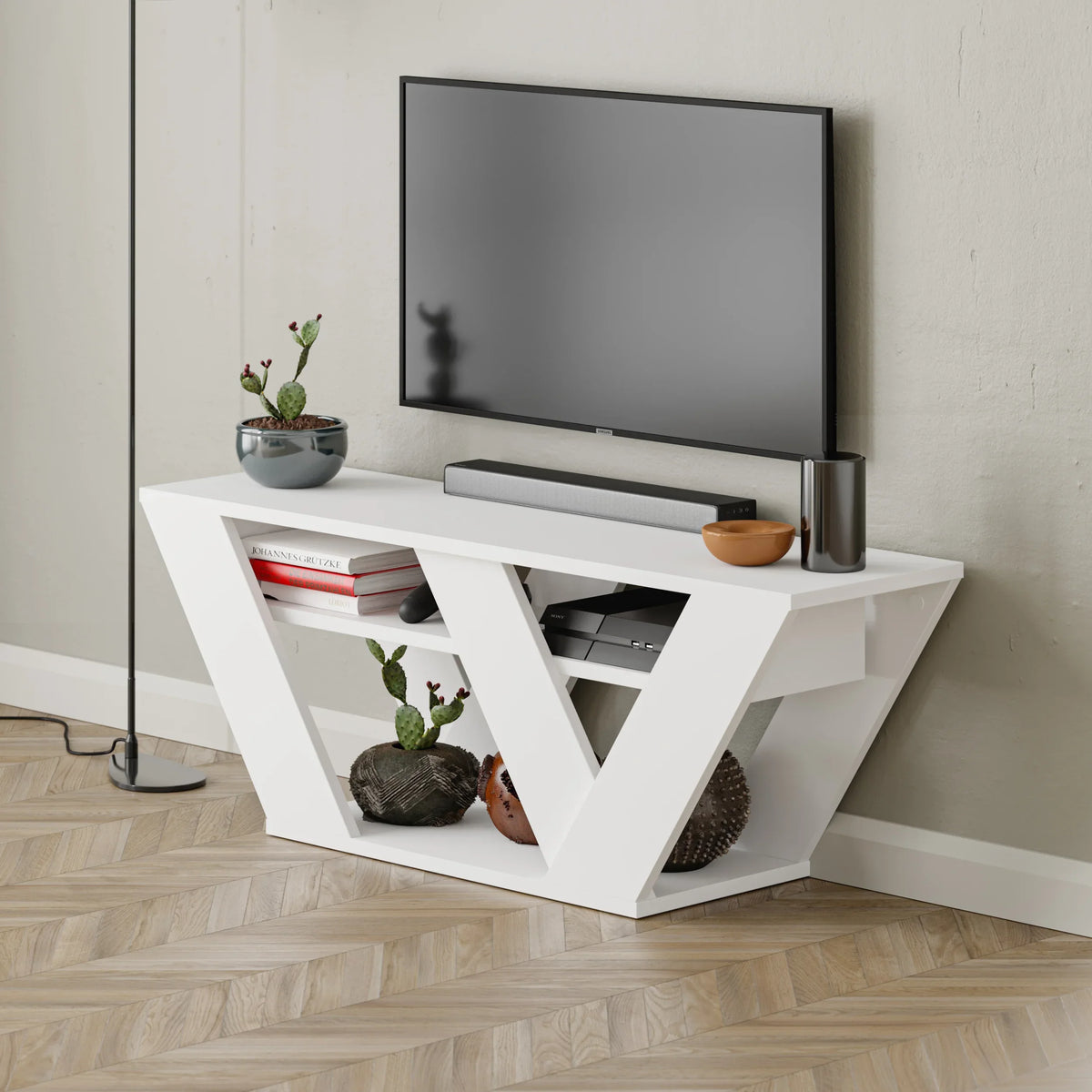 Decortieliving - Pipralla Modern TV Stand 110 cm