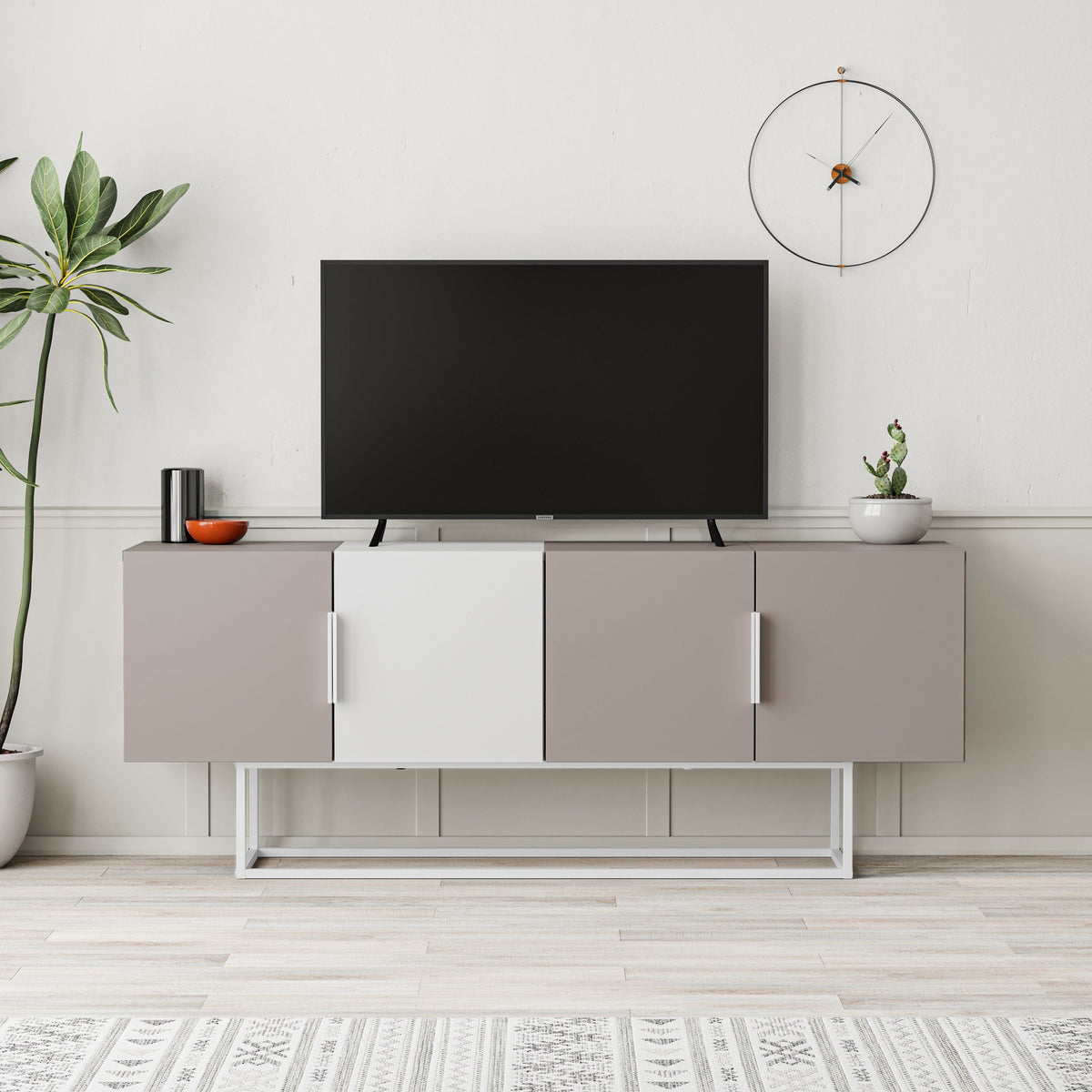Decortieliving - Tontini Modern TV Stand Multimedia Centre