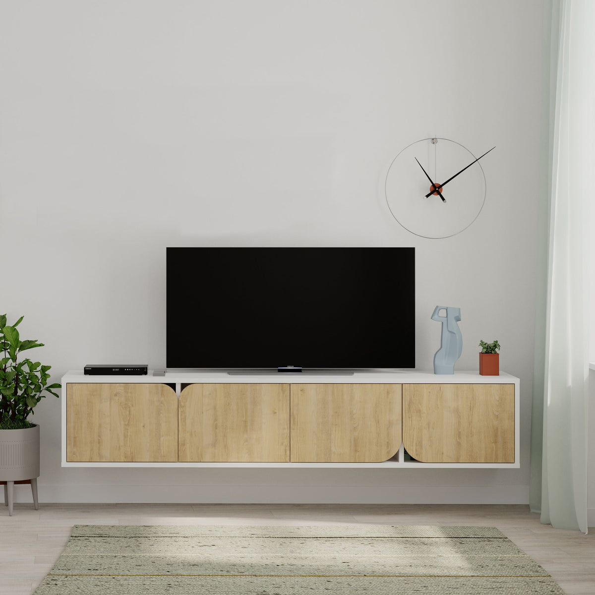 Decortieliving - Spark Modern Floating Tv Stand