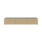 Decortieliving - Francy Modern Tv Unit - Wall Mounted - 3 Compartments - 180 cm
